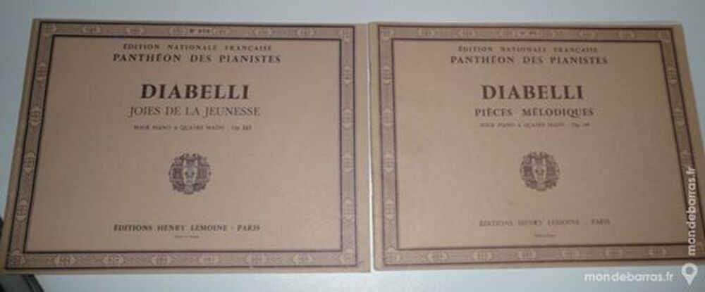 PARTITIONS PIANO DIABELLI Livres et BD