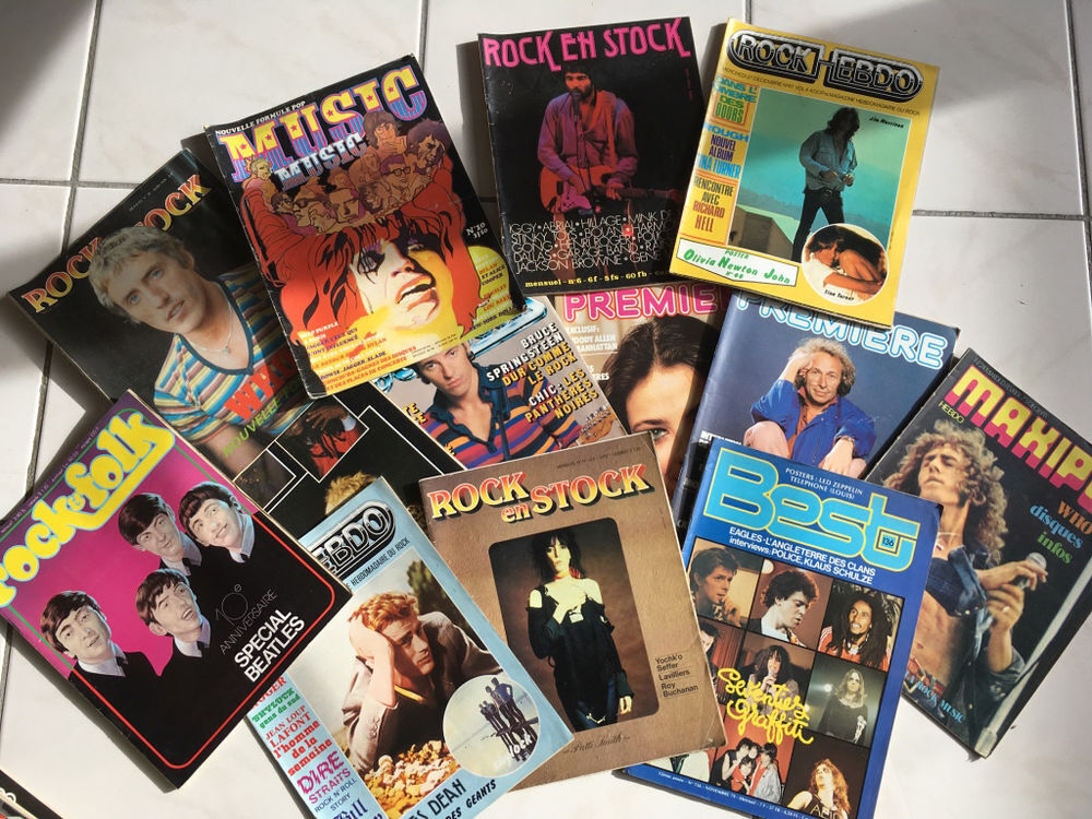 Collection magazines rock et cinema Livres et BD
