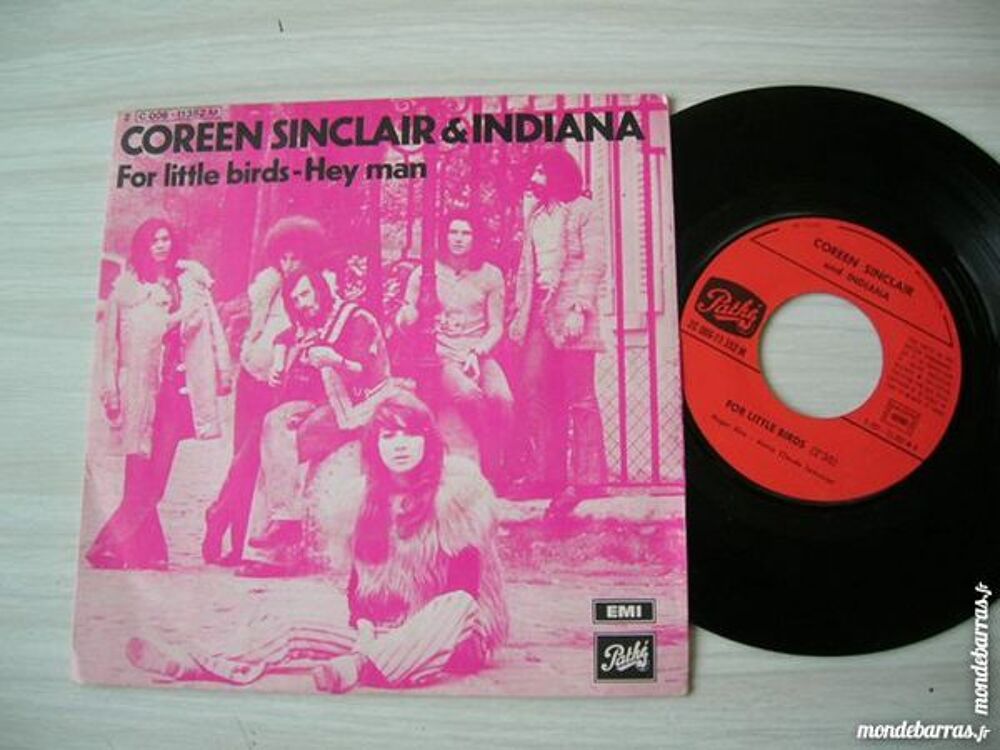 45 TOURS COREEN SINCLAIR &amp; INDIANA For little birds CD et vinyles