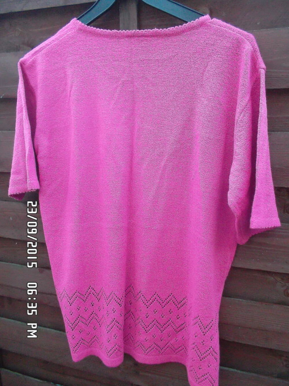 PULL ROSE*JUSTE 3E*KIKI60230 Vêtements