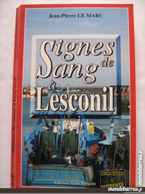 SIGNES DE SANG A LESCONIL  policier BRETON BARGAIN 3 Brest (29)