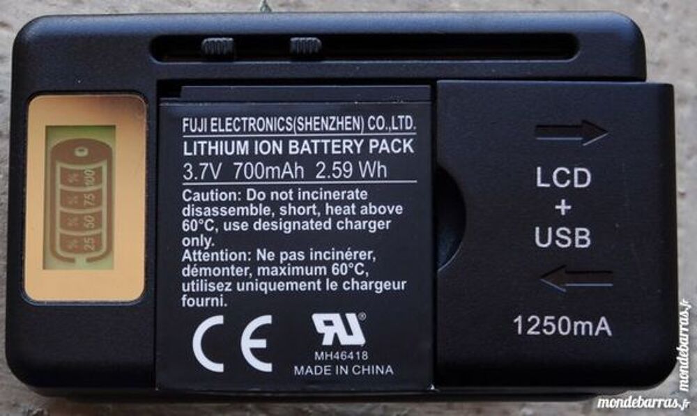 Chargeur universel Smartphone et appareils photos Photos/Video/TV