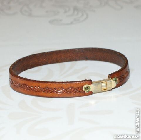 Bracelet en cuir véritable 5 Cabestany (66)