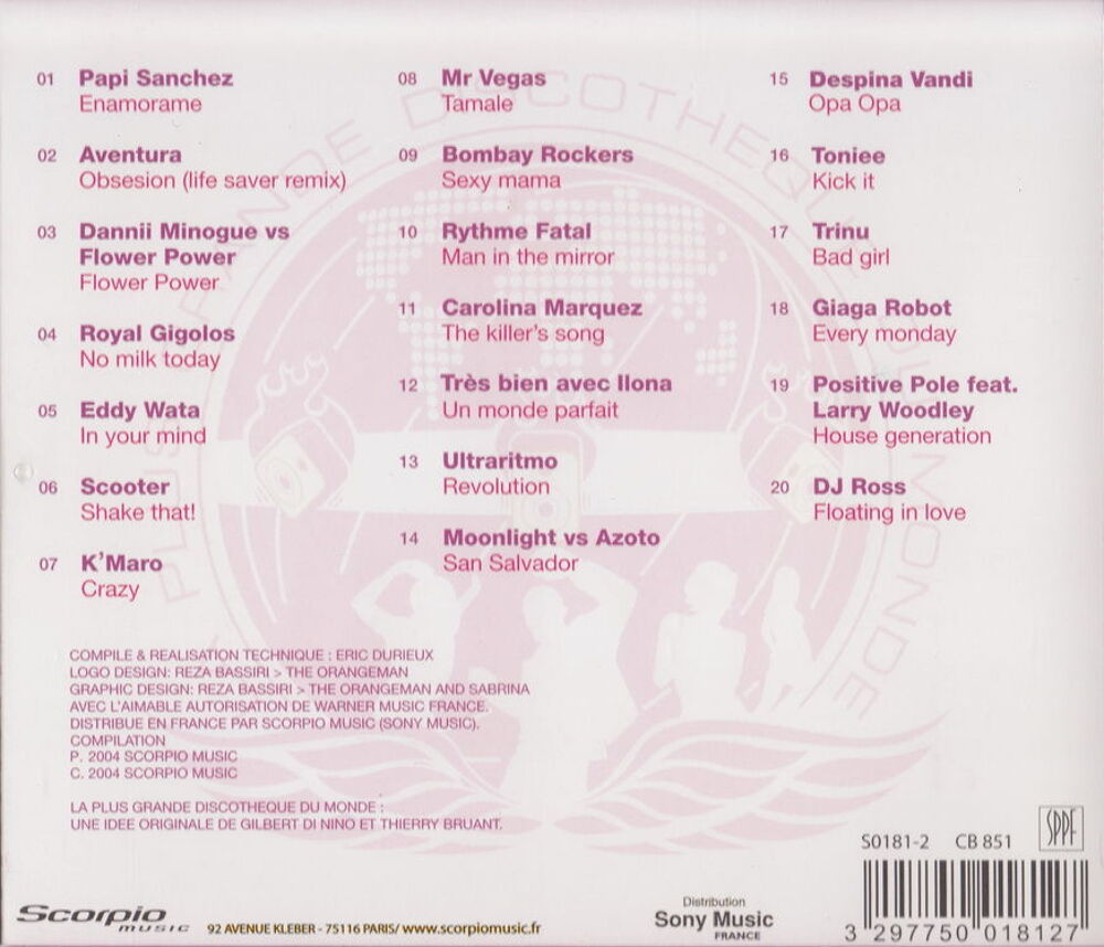 CD La Plus grande Discoth&egrave;que du monde
CD et vinyles
