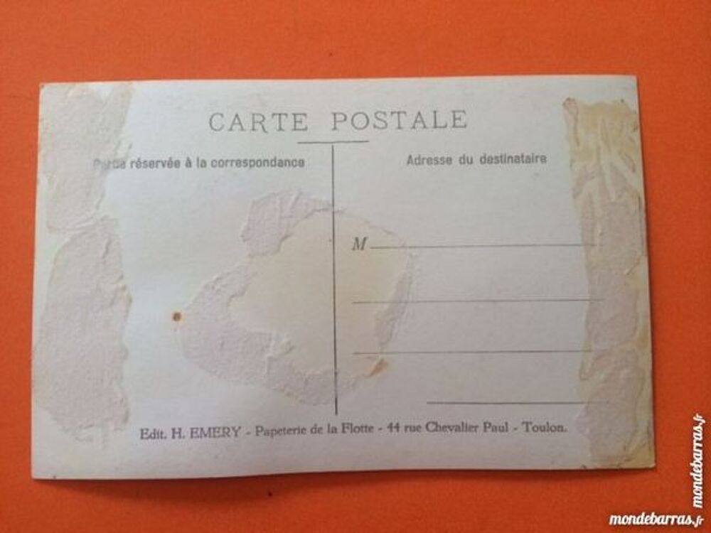 Carte postale Torpilleur Enseigne Roux 