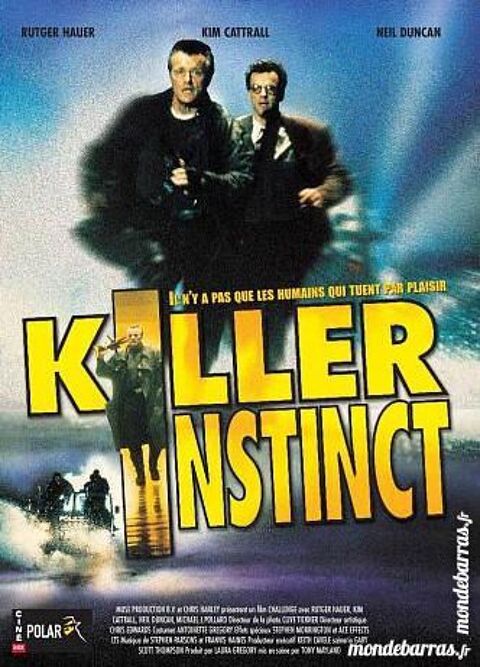 K7 vhs: Killer Instinct (477) 6 Saint-Quentin (02)