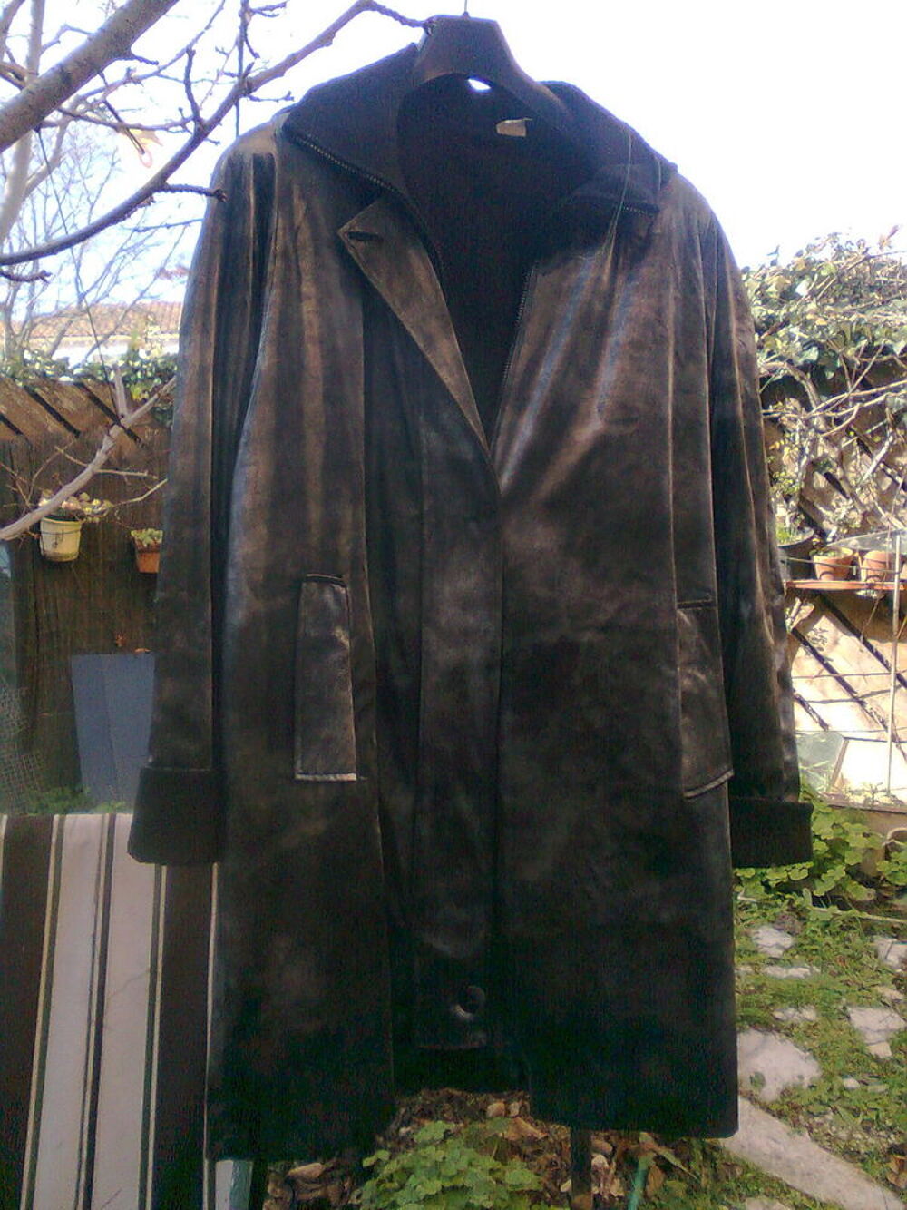 beau MANTEAU moir&eacute; - t.2 - zoe Vêtements
