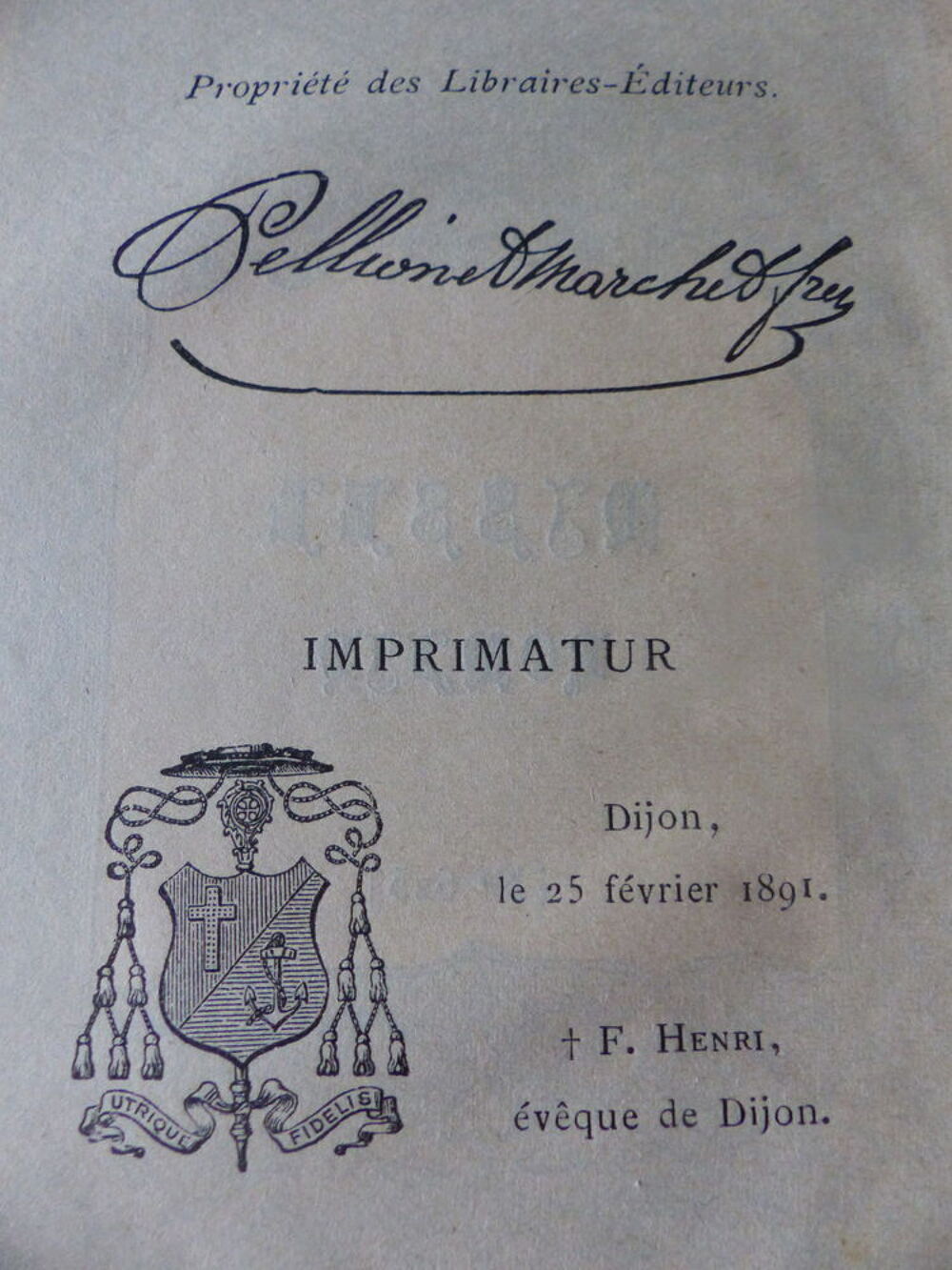MISSEL ROMAIN 1891 Livres et BD