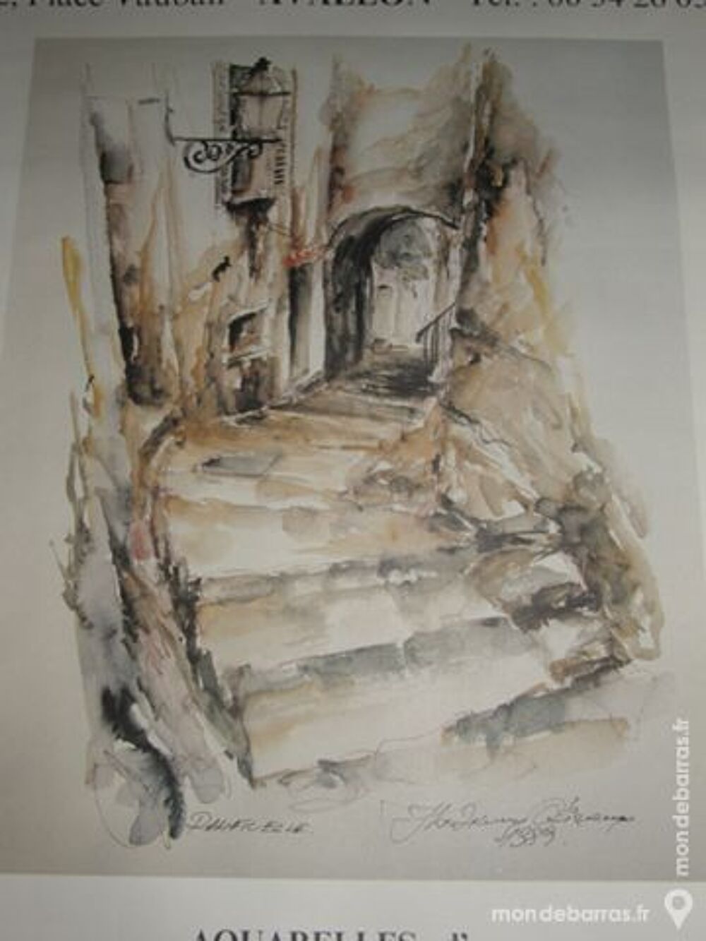 Affiche Aquarelle d'Olivier Zlatku Décoration