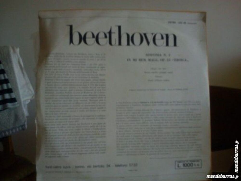 BEETHOVEN Vynil classique 33 tours CD et vinyles