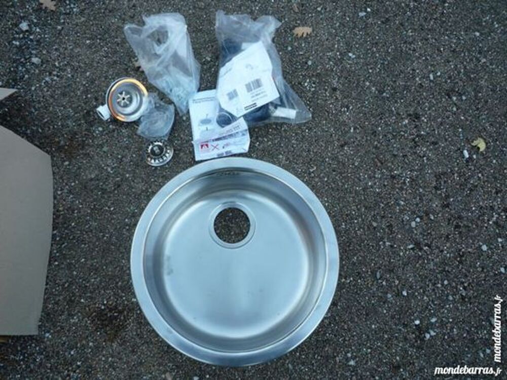 Evier/cuve inox ronde FRANKE/vidage/siphon/vidange Cuisine
