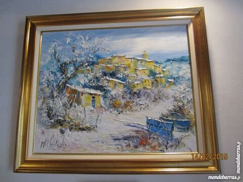 TABLEAU DU PEINTRE CHRISTOPHE 730 Saint-Martin-de-la-Brasque (84)