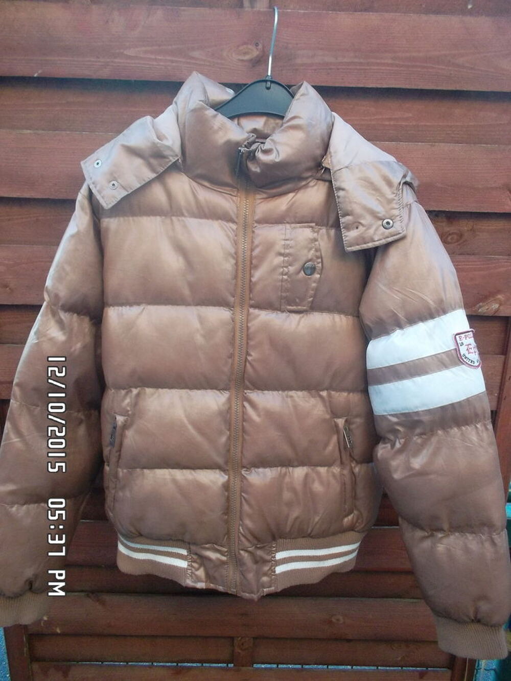 BLOUSON MARRON ET BLANC*JUSTE 3E*KIKI60230 Vêtements enfants