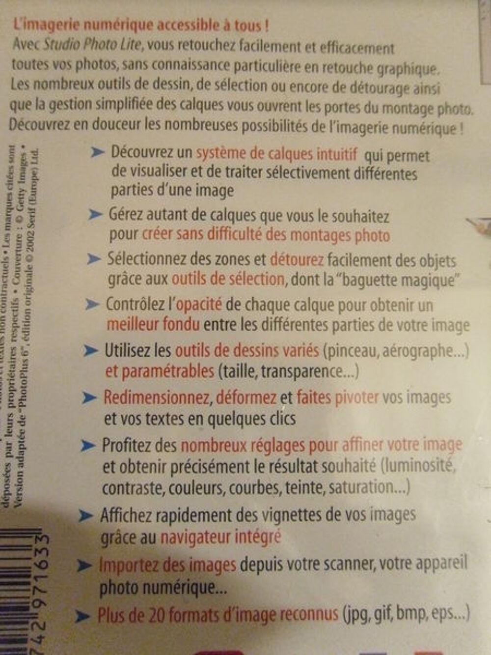  PC CD- ROM : Studio Photo Life, Neuf Matériel informatique