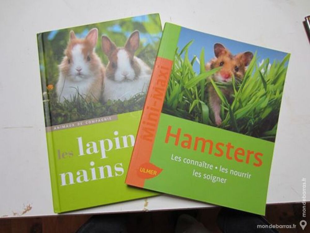 Livre sur hamsters/lapins nains Livres et BD