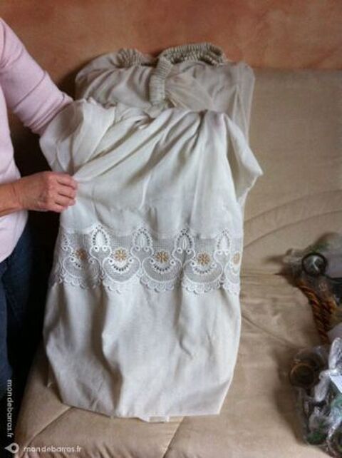 VOILAGES BEIGES MONTES SUR GALON FRONCEURS X3 15 Yerres (91)