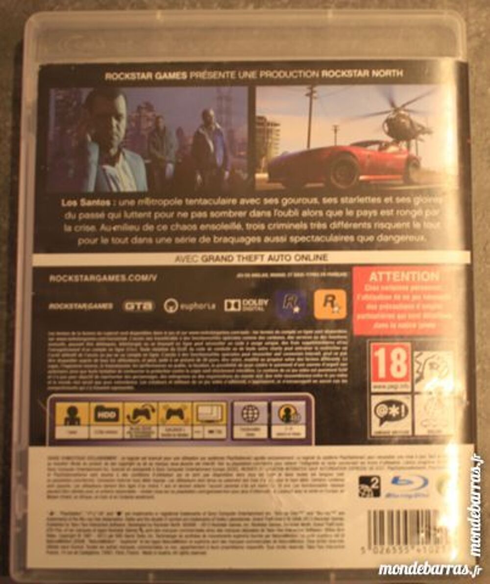 GTA5 pour PS3 Consoles et jeux vidéos