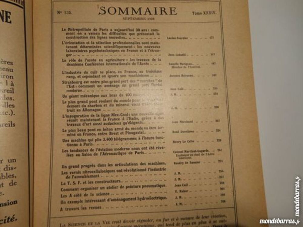 science et vie N&deg;135 de septembre 1928 Livres et BD
