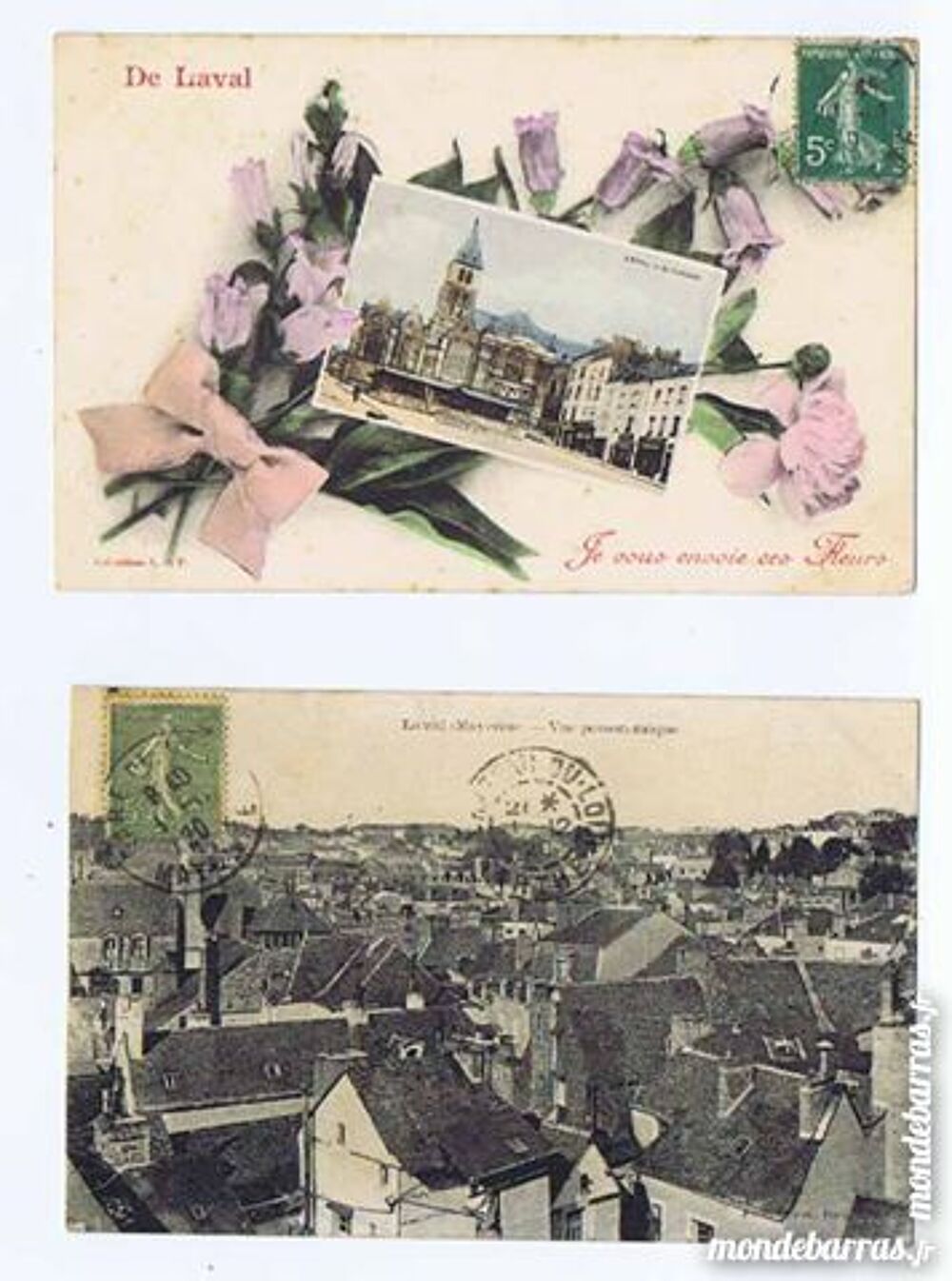 Lot de 6 cartes postales anciennes de 53000 LAVAL 