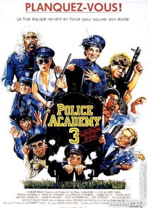 Dvd:  Police Academy 3 (450) 6 Saint-Quentin (02)