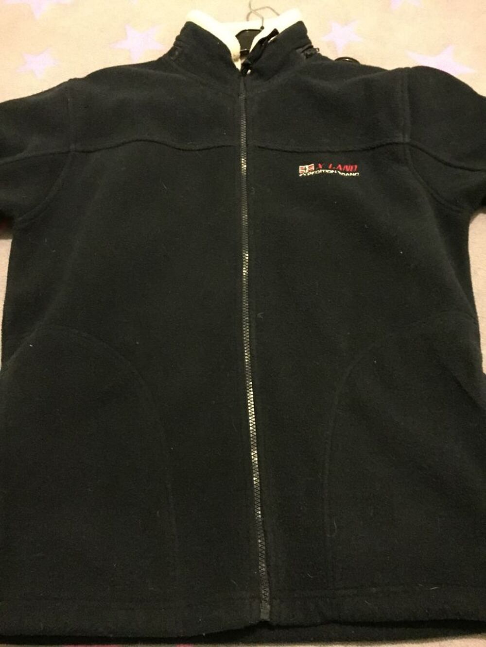 VESTE POLAIRE BLEUE "EXTREME LAND" TAILLE S Vêtements