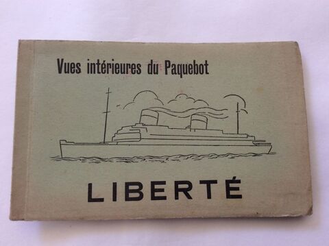 Carnet 10 photos intrieur paquebot Libert Bel tat 15 Gif-sur-Yvette (91)