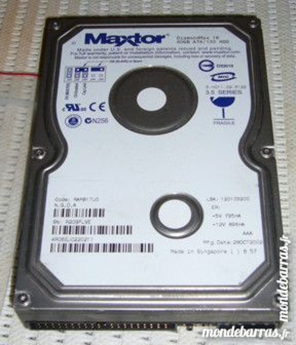 "Maxtor 60Gb ATA 133-disque dur pc bureau""" Matériel informatique