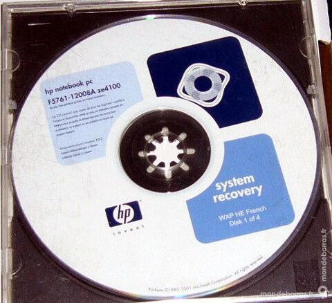 cd de restauration et de formatage compaq mobile 8 Versailles (78)