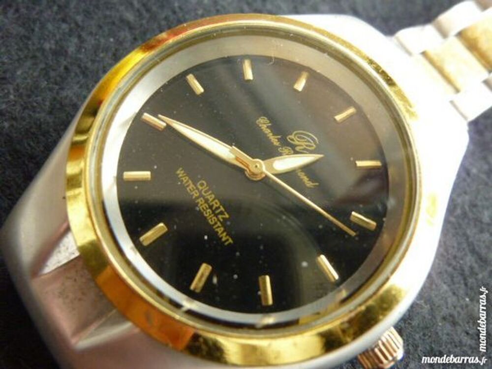 CHARLES RAYMOND 1980 montre black dial DIV0150 Bijoux et montres