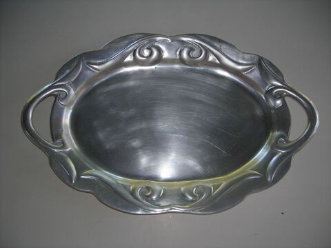 GRAND PLATEAU DE SERVICE AVEC ANSES ET JOLIS MOTIFS 240 Bourrouillan (32)