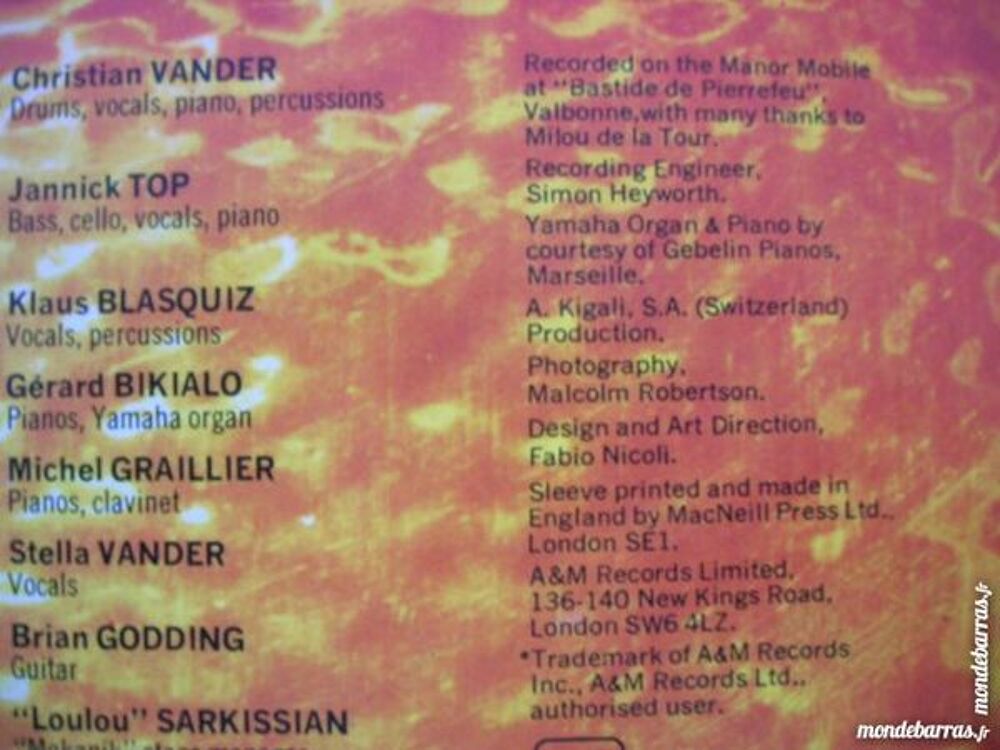 33 TOURS MAGMA Kohntarkosz - ORIGINAL UK CD et vinyles