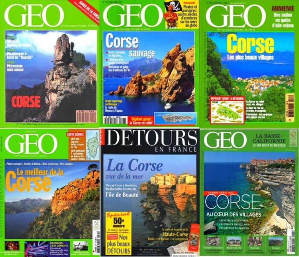 Voici 6 revues sur LA CORSE / les-livres-de-jac Livres et BD