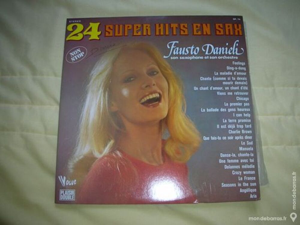 24 SUPER HITS EN SAX DP 74 CD et vinyles