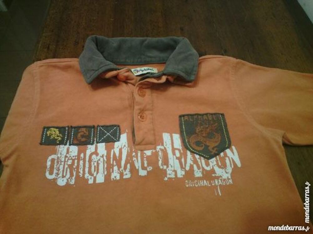 T-shirt orange ALPHABET 3 ans - TBE Vêtements enfants
