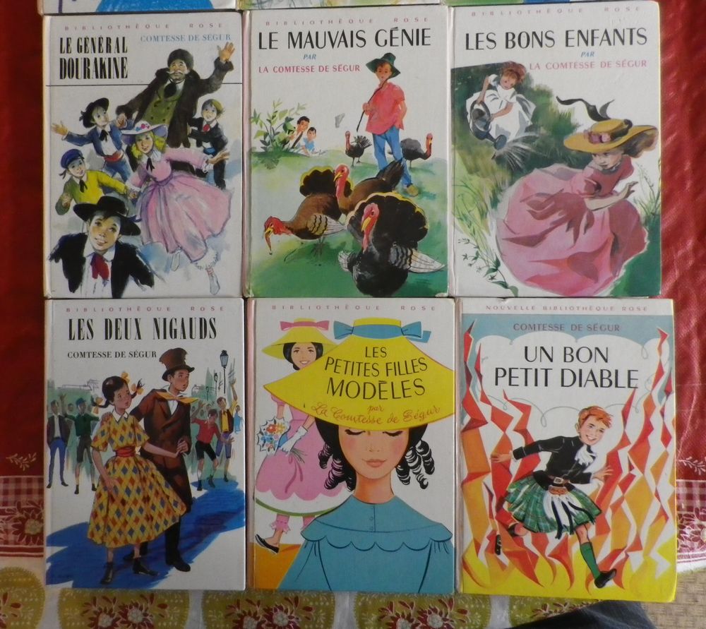 LOT DE 9 COMTESSE DE SEGUR BIBLIO ROSE Livres et BD