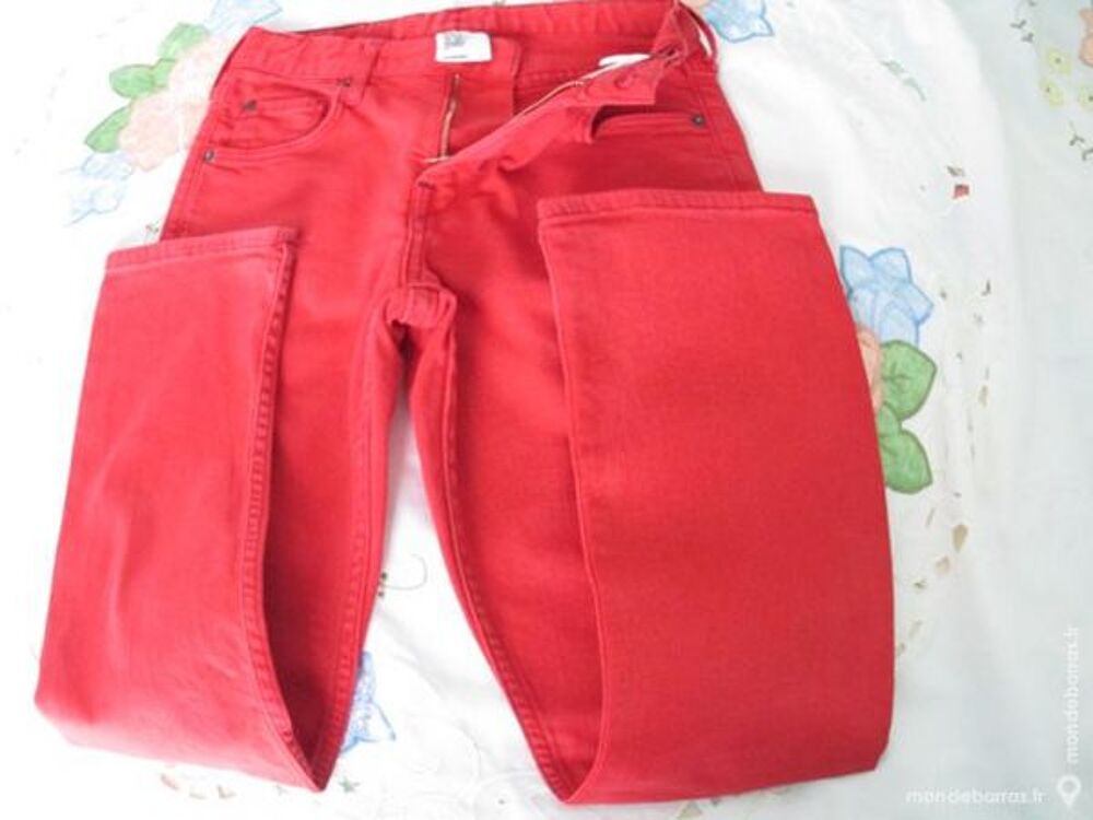 Gar&ccedil;on pantalon rouge H&amp;M 8 A slim Vtements enfants