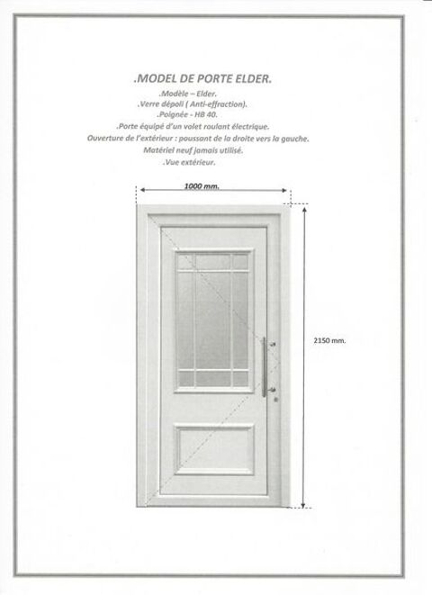 Porte d'entre isolante en PVC 11 Lillebonne (76)