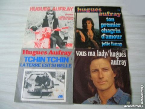 LOT de QUATRE 45 TOURS HUGUE AUFRAY 21 Nantes (44)