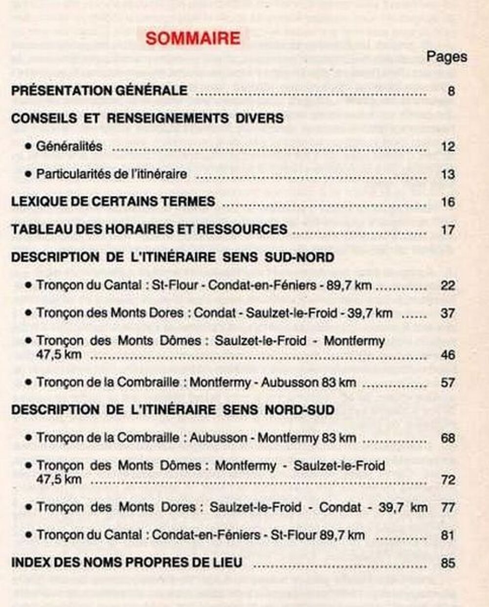 LE GR4 - AUVERGNE CANTAL CREUSE / prixportcompris Livres et BD