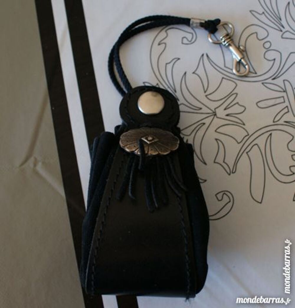 Bourse en cuir et daim Maroquinerie