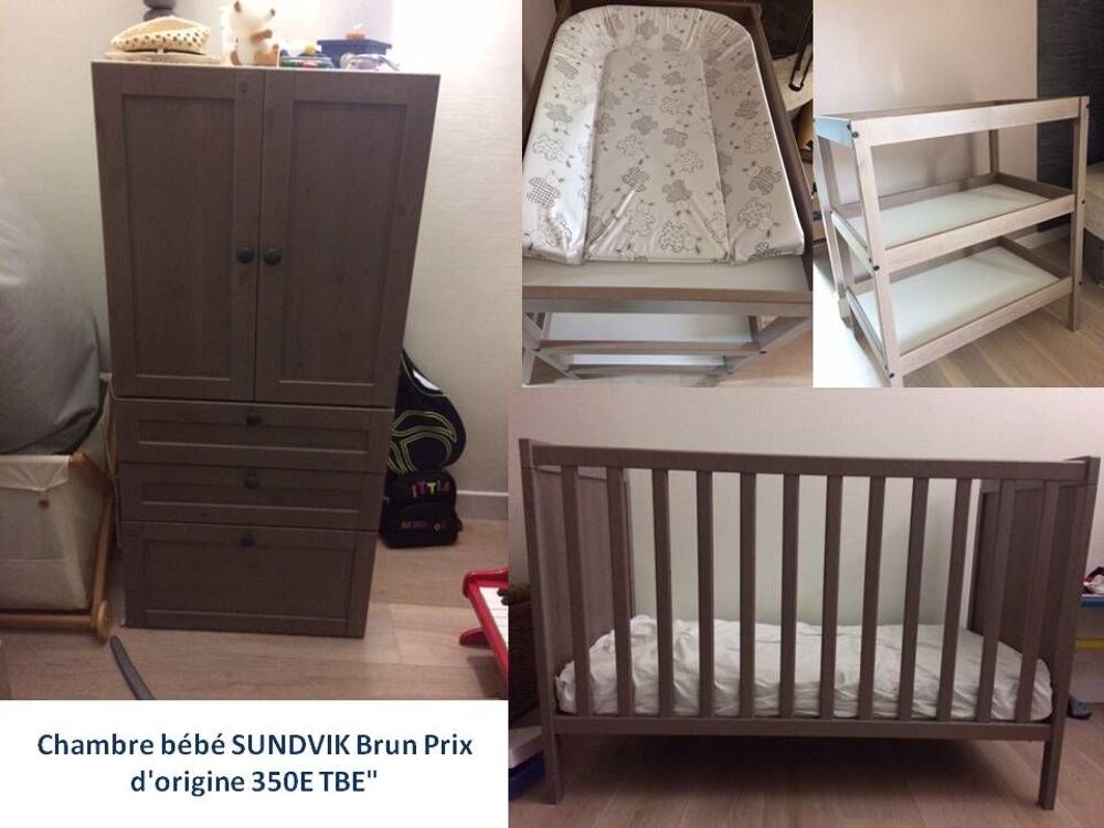 Chambre b&eacute;b&eacute; SUNDVIK Brun Meubles
