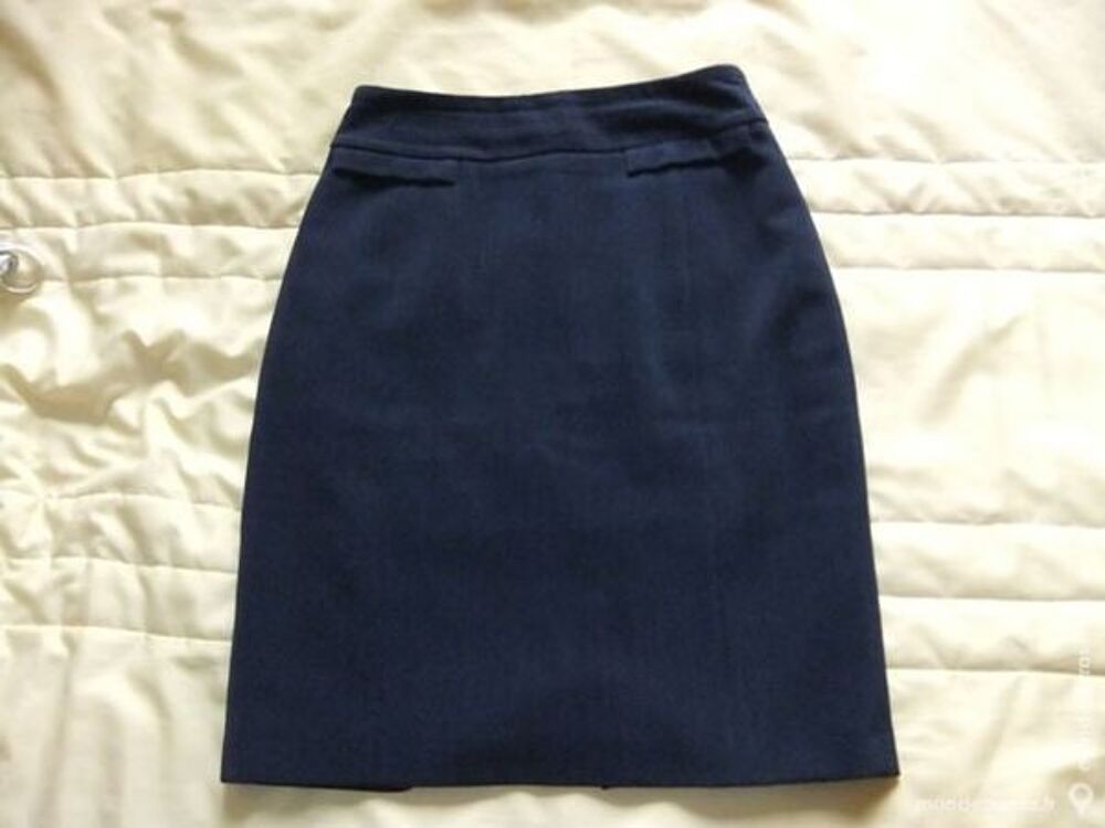 jupe bleu fonc&eacute; Vêtements