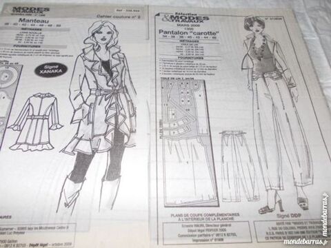 Patrons Modes et Travaux 1 Amiens (80)