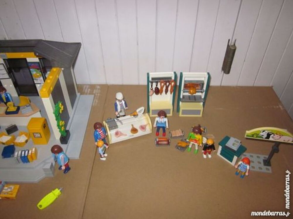 PLAYMOBIL - BUREAU DE POSTE + BOUCHER CHARCUTIER Jeux / jouets
