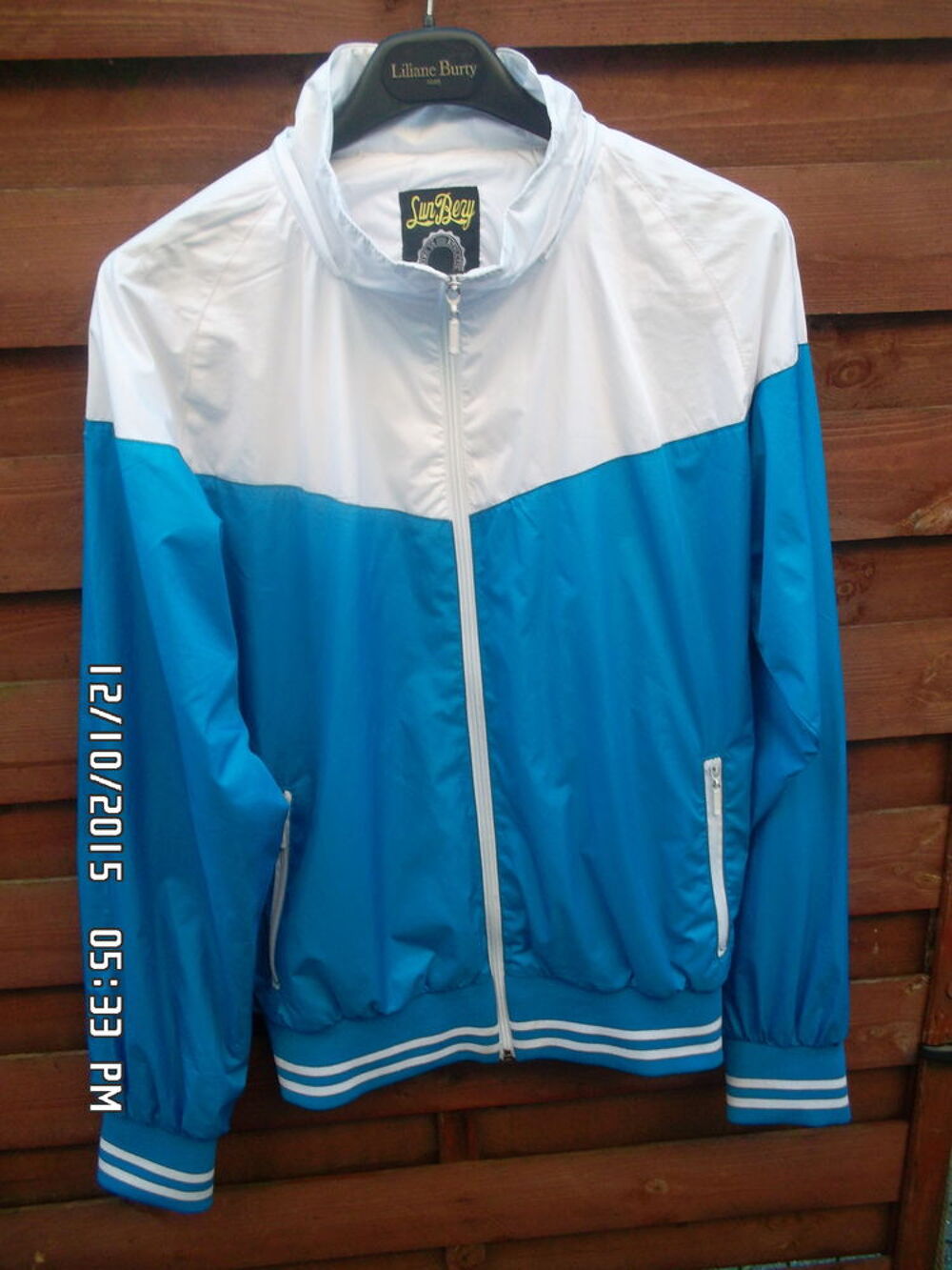 COUPE VENT BLANC ET BLEU*JUSTE 3E*KIKI60230 Vêtements