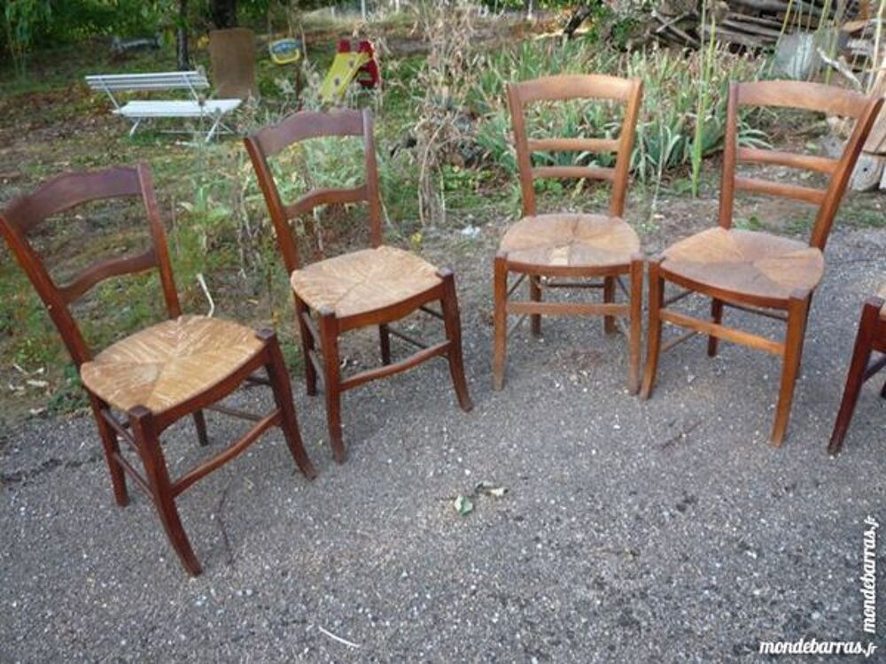 Chaise paill&eacute;e/rustique Languedocienne Meubles
