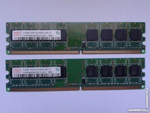 Barrette memoire DDR2 (PC2) 512 Mo 20 Barentin (76)