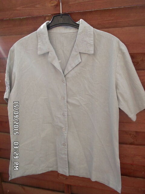 CHEMISIER MARRON CLAIR EN LIN*JUSTE 2E*KIKI60230 2 Chambly (60)