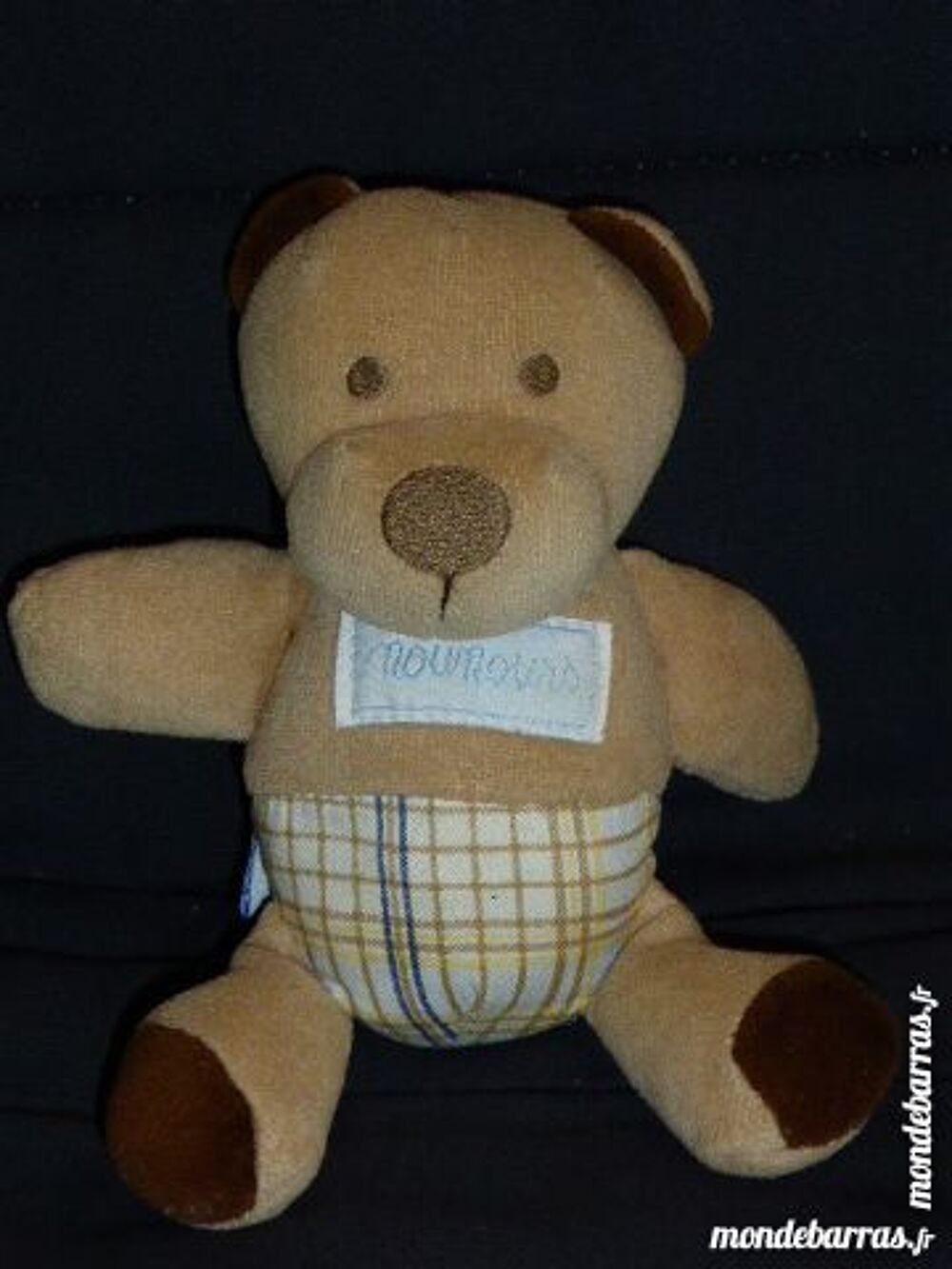 Doudou NOUNOURS 18 cm avec grelot Puériculture