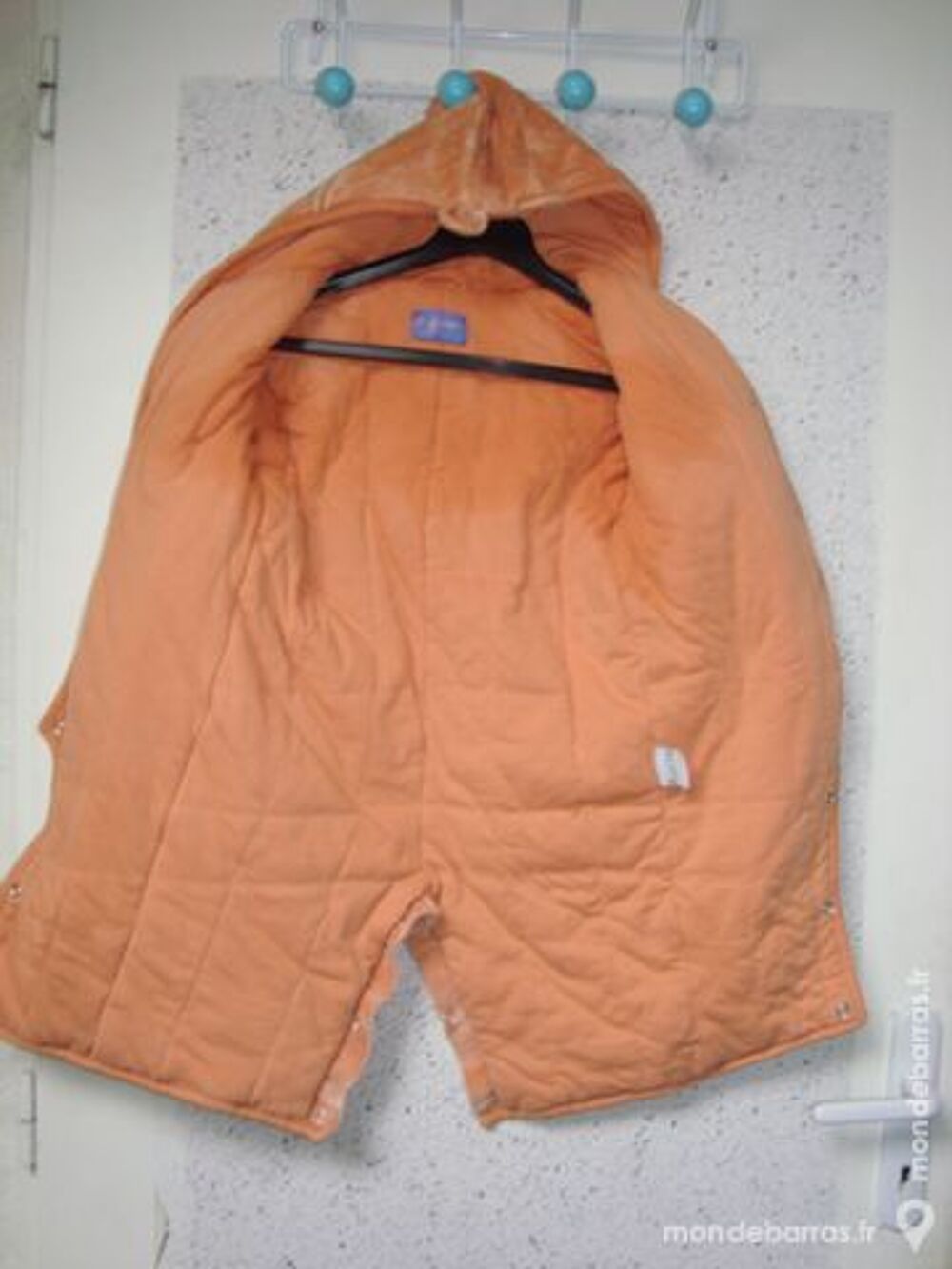 COMBINAISON VELOURS ABRICOT Vêtements enfants
